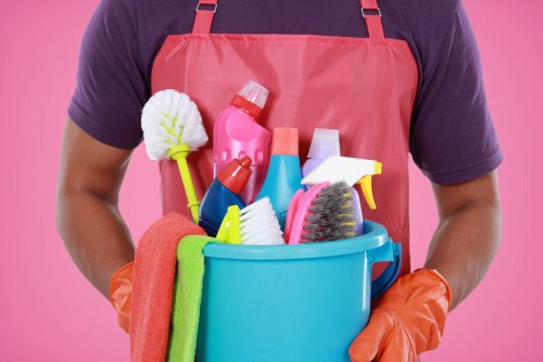 Professional cleaners in Barnes maintaining a tidy family home