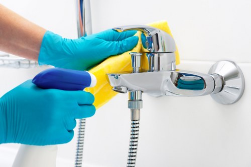 Detailed kitchen deep cleaning in Barnes with polished surfaces
